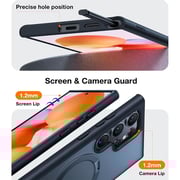Torras UPRO Ostand 360° Spin Magnetic Case Black Galaxy S24 Ultra