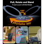 Torras UPRO Ostand 360° Spin Magnetic Case Black Galaxy S24 Ultra
