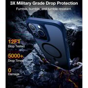 Torras Ultra Magnetic Case Blue Titanium iPhone 15 Pro