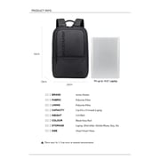 ArcticHunter 15.6-Inch Laptop Casual Multi-Function Oxford Waterproof Backpack Bag, Black -B00529
