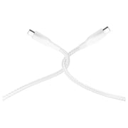 Powerology Braided USB-C To USB-C Data & Fast Charge Cable 30cm White