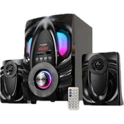 Platinum 3-Pieces Bluetooth Subwoofer, 10W, Black - AH4002