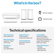 Linksys AX3000 Velop Node 2 Dual Band Micro 6 Mesh Router