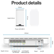Linksys AX3000 Velop Node 1 Dual Band Micro 6 Mesh Router