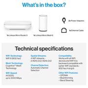 Linksys AX3000 Velop Node 1 Dual Band Micro 6 Mesh Router