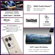Motorola Edge 50 Ultra 1TB Nordic Wood 5G Smartphone + Moto Buds + 6months Screen Damage Protection + 125W Turbo charger(inside box)