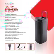 Afra Trolley Speaker with Remote Control & Mic AF-60TSBK