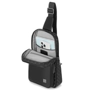Wiwu Master Fingerprint Lock Crossbody Chest Bag Black
