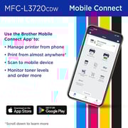 Brother MFC-L3720CDW All-in-One Color Laser Printer with Touch Screen