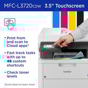 Brother MFC-L3720CDW All-in-One Color Laser Printer with Touch Screen
