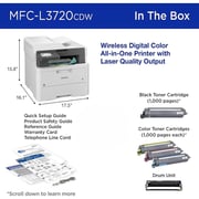 Brother MFC-L3720CDW All-in-One Color Laser Printer with Touch Screen