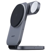 Aukey LCMC312GY 3 In 1 WLS Charger GRY