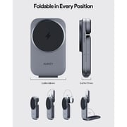 Aukey LCMC312GY 3 In 1 WLS Charger GRY