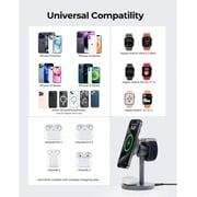 Aukey LCMC311GY 3 In 1 WLS Charger GRY