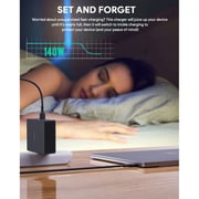 Aukey PAB7O 3P PD GaN Wall Charger BLK