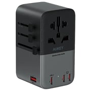 Aukey 1 Pc Universal Travel Adapter Black