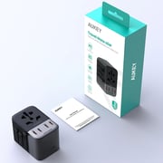 Aukey 1 Pc Universal Travel Adapter Black