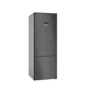 Series 4 free-standing fridge-freezer with freezer at bottom 193 x 70 cm Black stainless steel - Net Capacity 505 liter, KGN56CX30U (touch control)