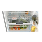 Series 4 free-standing fridge-freezer with freezer at bottom 193 x 70 cm Black stainless steel - Net Capacity 505 liter, KGN56CX30U (touch control)
