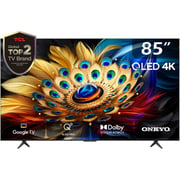 تي سي إل تلفزيون 85C655 QLED 4K الترا اتش دي جوجل سمارت 85 بوصة (موديل 2024)