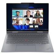 Lenovo ThinkPad X1 Gen 9 2-in-1 Convertible (2024) AI PC - 1st Series / Intel Core Ultra 7-155U / 14inch WUXGA / 1TB SSD / 16GB RAM / Shared Intel Graphics / Windows 11 Pro / English & Arabic Keyboard / Grey / Middle East Version - [21KE0056GR]