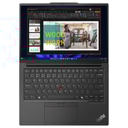 Lenovo ThinkPad E14 Gen 6 (2024) AI PC - 1st Series / Intel Core Ultra 5-125U / 14inch WUXGA / 512GB SSD / 8GB RAM / Shared Intel Graphics / Windows 11 Pro / English & Arabic Keyboard / Black / Middle East Version - [21M7000GGR]