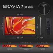 Sony 85-inch BRAVIA 7 Series Mini LED XR QLED 4K HDR Google TV with Cognitive Processor XR – K85XR70 – 2024