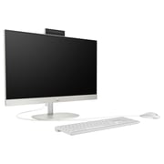 HP All-in-One (2023) Desktop - 13th Gen / Intel Core i5-1335U / 23.8inch FHD / 512GB SSD / 8GB RAM / Shared Intel Iirs Xe Graphics / Windows 11 / English Keyboard / Shell White / International Version - [24-CR0123NH]