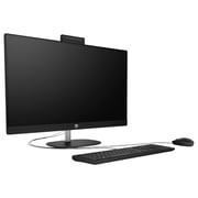 HP All-in-One (2023) Desktop - 13th Gen / Intel Core i7-1355U / 27inch FHD / 1TB SSD / 16GB RAM / Shared Intel Iris Xe Graphics / Windows 11 / English Keyboard / Jet Black / International Version - [27-CR0090NH]