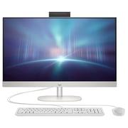 HP All-in-One (2023) Desktop - 13th Gen / Intel Core i7-1355U / 23.8inch FHD / 512GB SSD / 16GB RAM / Shared Intel Iris Xe Graphics / Windows 11 / English Keyboard / Shell White / International Version - [24-CR0001L]