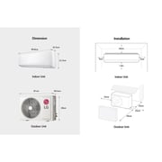 LG 2024 2.5 Ton Split AC with Rotary Compressor