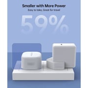 Protect Dual Output GAN Power Adapter White
