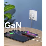 Protect Dual Output GAN Power Adapter White