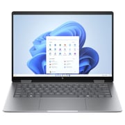 HP Envy x360 2-in-1 Convertible (2024) AI PC - 1st Series / Intel Core Ultra 7-155U / 14inch 2.8K / 1TB SSD / 16GB RAM / Shared Intel Graphics / Windows 11 Home / English & Arabic Keyboard / Meteor Silver / Middle East Version - [14-FC0037NE]