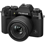 Fujifilm X-T50 Mirrorless Camera Black With 15-45mm Lens Kit