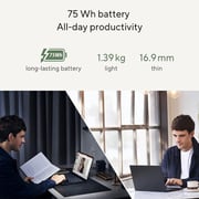 Asus Zenbook 14 OLED (2024) Laptop - AMD Ryzen 5-7430U / 14inch OLED / 512GB SSD / 8GB RAM / Shared AMD Radeon Graphics / Windows 11 Home / English & Arabic Keyboard / Jade Black / Middle East Version - [UM3402YA-KM766W]
