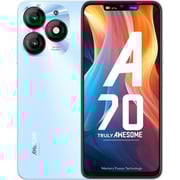 إيتل هاتف ذكي A70 بسعة 128 جيجا باللون الأزرق السماوي يدعم تقنية 4G