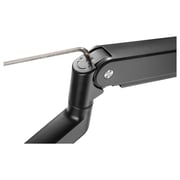 Gameon Pole Mounted Gas Spring Dual Monitor Arm Black