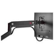 Gameon Pole Mounted Gas Spring Dual Monitor Arm Black