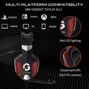 Gameon GOK901 Nightfall Wired Over Ear Gaming Headphones Black