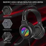 Gameon GOT100 Ravenstrike Wired Over Ear Gaming Headphones Black