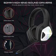 Gameon GOK905 Infernus Wired Over Ear Gaming Headphones Black