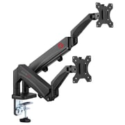 Gameon Dual Monitor Arm Stand And Mount Black