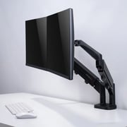 Gameon Dual Monitor Arm Stand And Mount Black