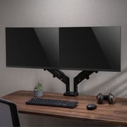 Gameon Dual Monitor Arm Stand And Mount Black