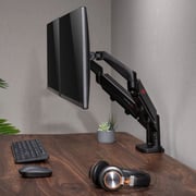 Gameon Dual Monitor Arm Stand And Mount Black