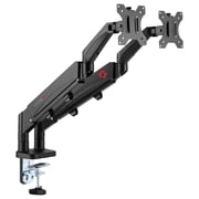 Gameon Dual Monitor Arm Stand And Mount Black