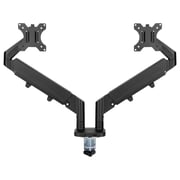 Gameon Dual Monitor Arm Stand And Mount Black