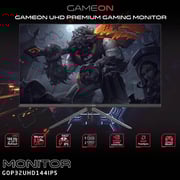 Gameon GOP32UHD144IPS UHD Gaming Monitor 32inch