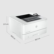 HP LaserJet Pro 4003n Wireless Printer, White - 2Z611A